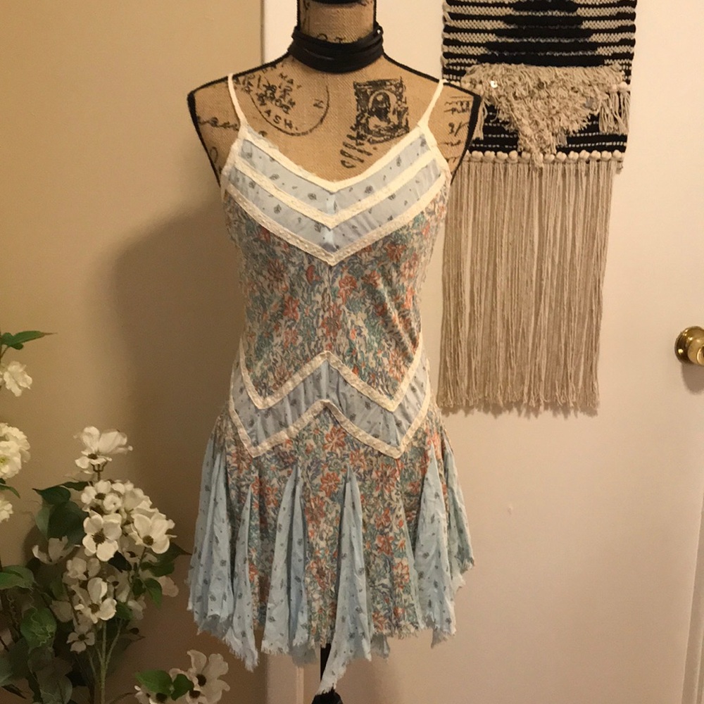 Free People In and Out ditsy floral slip dress